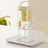 2L Drink Dispenser Large Capacity Cold Water Pitcher with Built-in Filter Tea Juice Leak-Proof Faucet Beverage Container
