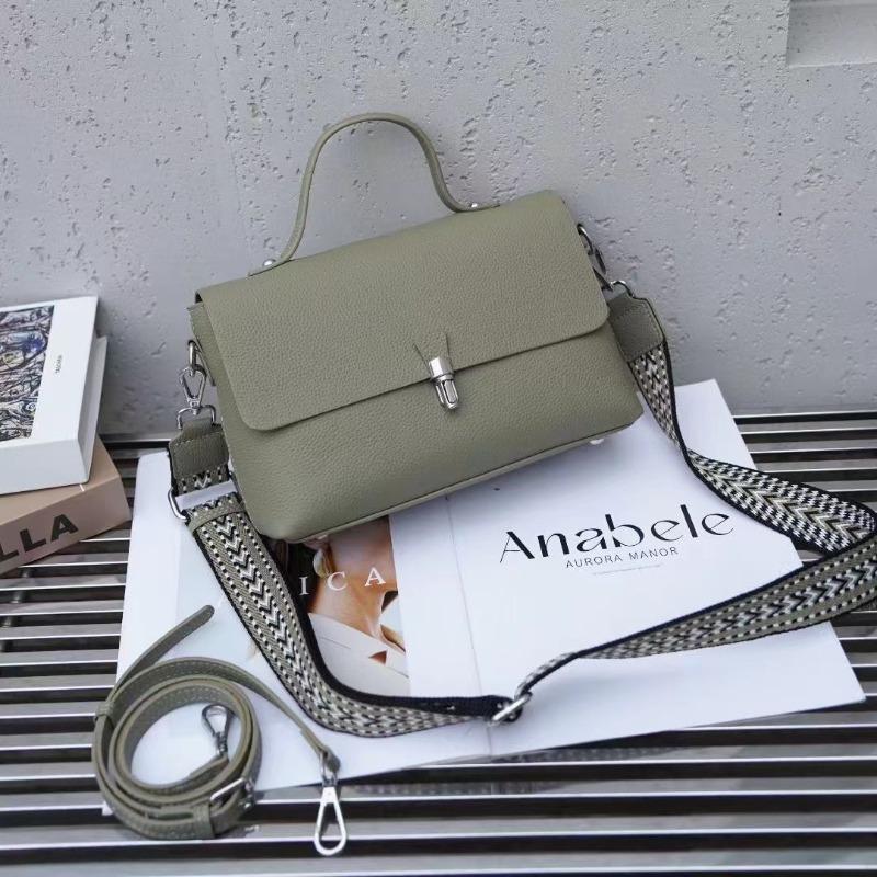 

Кожаная женская сумка-мессенджер из первого слоя коровьей кожи, на плечо, универсальная сумка для поездок на работу, нишевая сумка 25*9*17cm