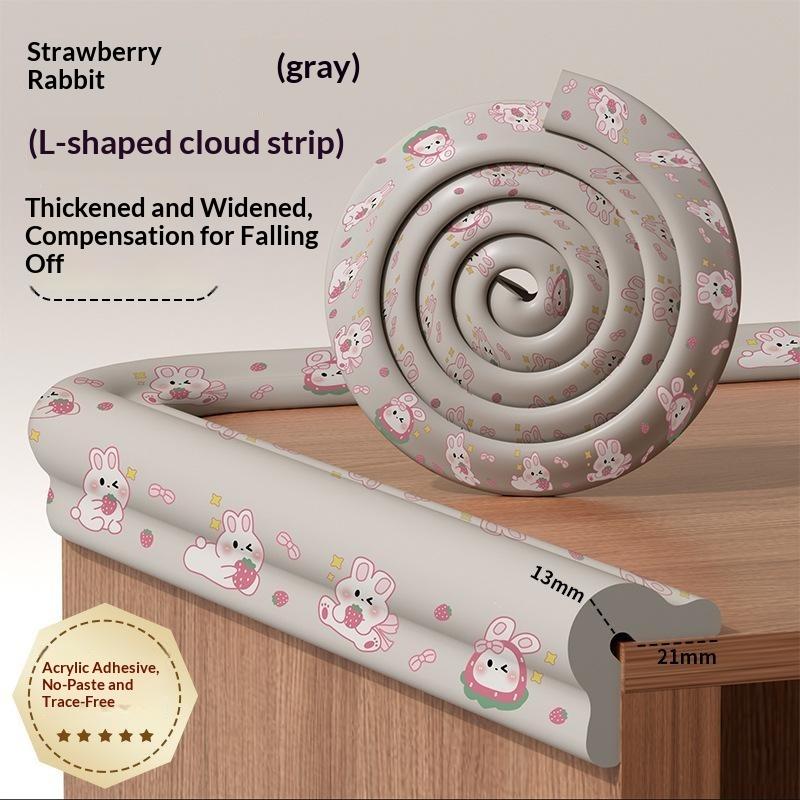 Baby Anti Collision Strip Cartoon Printed Self Adhesive Thick Foam Corner Guard for Furniture Edge Child Safety Toddler Home Protection