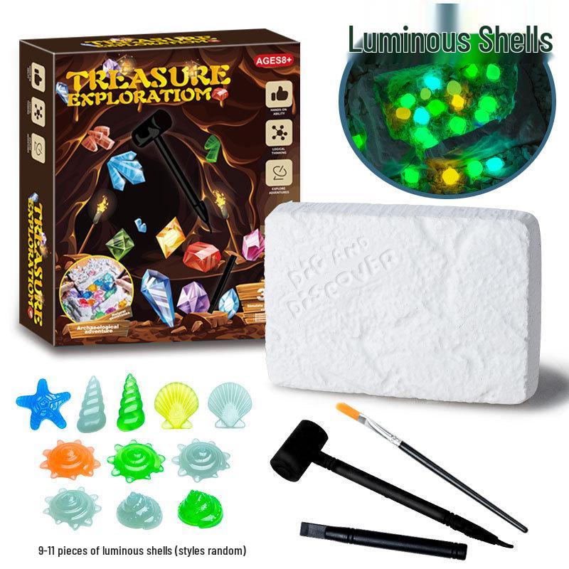 DIY Dinosaur Fossil Excavation Kit for Kids - Blind Box Archaeological Toy Set