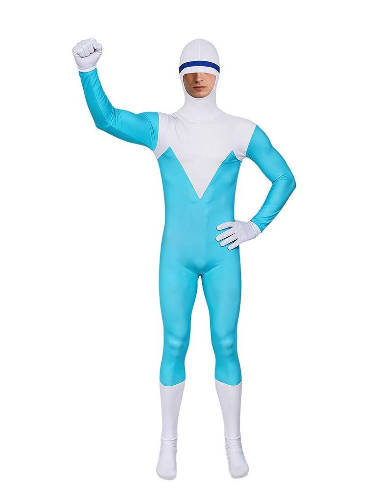 Incredibles Frozone Adult Zentai Suit Cosplay Costume