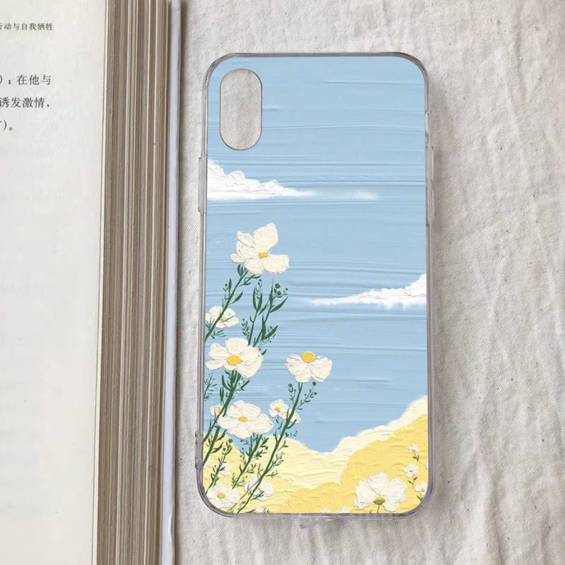 Art Oil Painting Phone Case for iPhone 11 12 13 Mini Pro Max 8 7 6 6S Plus X 5 S SE 2020 XR XS 10 case