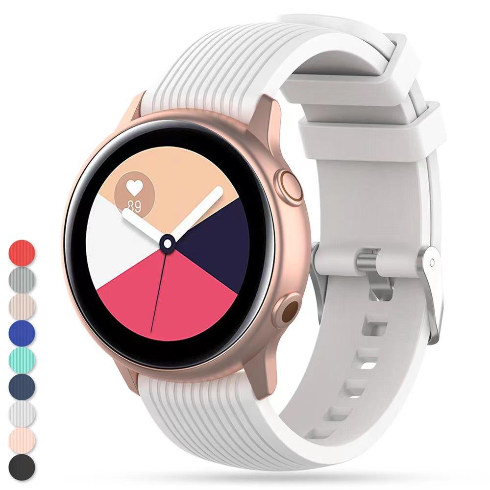 20mm 22mm Silicone Strap For Samsung Galaxy Watch 3/4/5/6/7/Active 2 44mm 40mm Sport Wristband for Huawei Watch GT5/GT4 3 2 Band