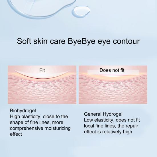 Yousheng 1 Pair Eye Patch Micro Needle Brighten Eyes Tone Recover Elasticity Hyaluronic Acid Anti Wrinkle Eye Patches for Girl