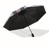 Kuromi,Cute Automatic Umbrella-Foldable, Durable 8-Bone Design, Compact and Stylish, Great for Camping, Halloween, Christmas, Mother's Day T