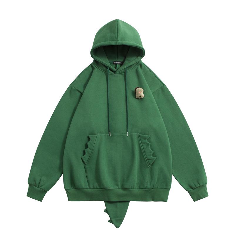 

Унисекс-свитер с капюшоном HeyHenry Dinosaur - шикарный осенний плюшевый дизайн Large