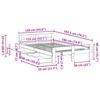 Solid Wood Bed without Mattress White 135x190 cm Pine Wood
