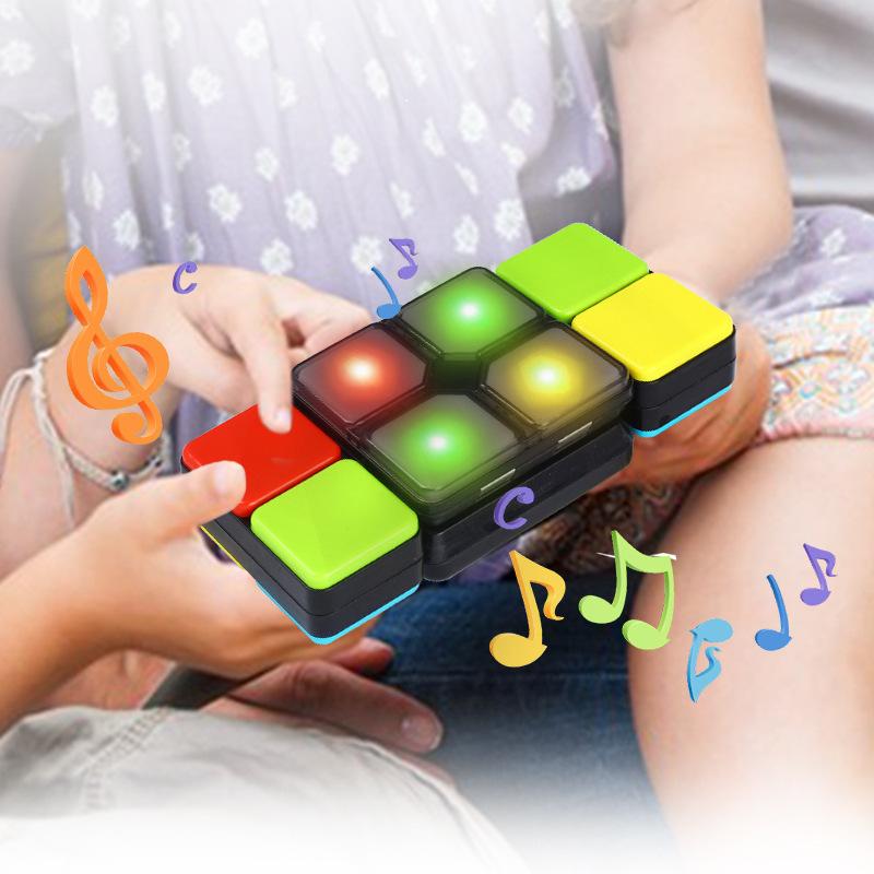 Led Music Magic Cube Puzzle Flip Slide Multiplayer Electronic Game Kid Gift Toys