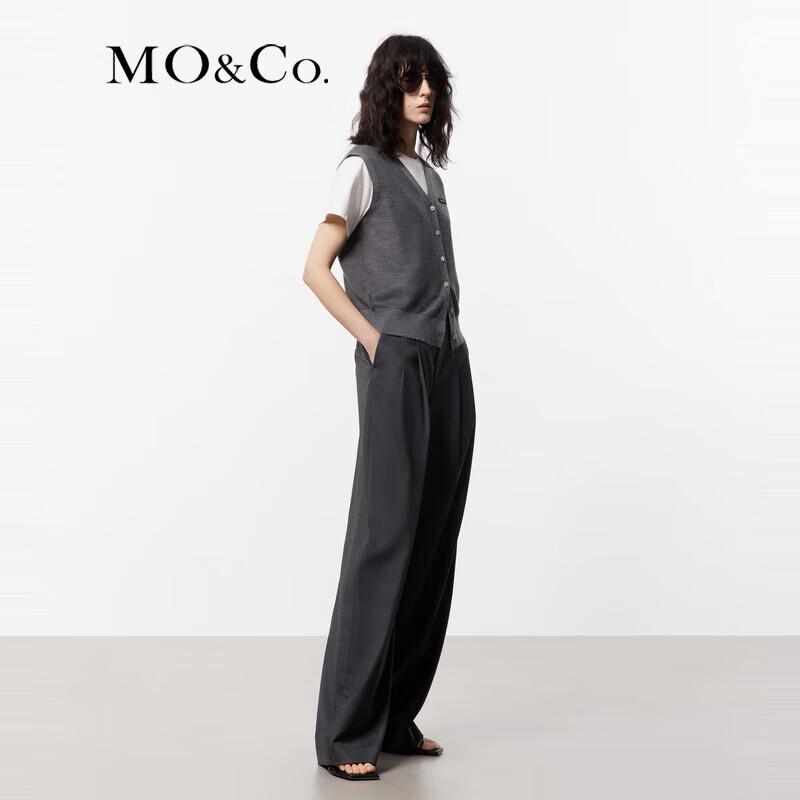 MO&Co. Mid-High Waist Pleated Trousers