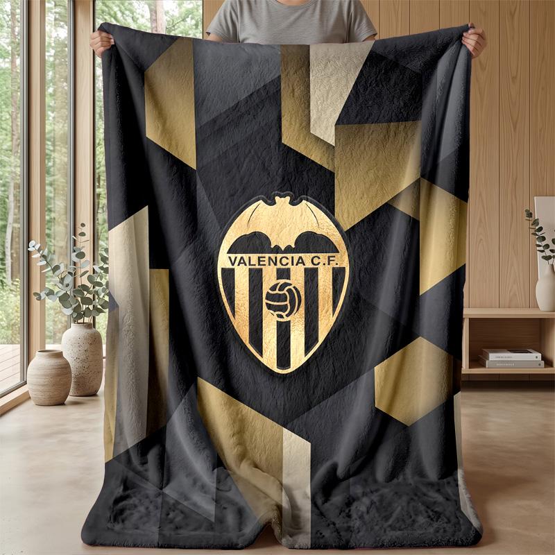 Valencia FC Soft Flannel Fleece Blanket Lightweight Cozy Warm Throw Blanket For Sofa Bed Home Decor