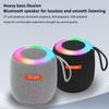 Bezdrátový Bluetooth reproduktor Vodotěsný RGB barevné světlo Stereo zvukový efekt Basové Nabíjecí Přenosný reproduktor