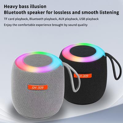 Altoparlante Bluetooth Wireless Impermeabile Luce Colore RGB Effetto Sonoro Stereo Basso Ricarica Altoparlante Portatile