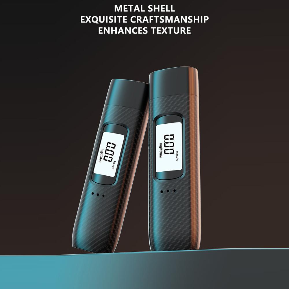 Alcohol Tester Portable High Accuracy Breathalyzer Non-Contacting Breath Alcohol Detector USB