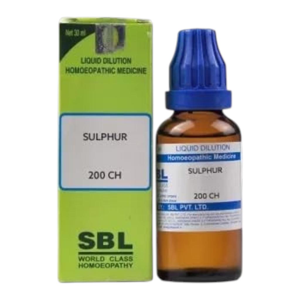 SBL Hepar Sulphur 200 CH Homeopathic Oral Liquid 30 Ml Support Formula Drops for General Wellness Use Natural Care