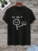 T-shirt Grafica Unisex Manfinity Homme con Cartoni Animati e Slogan