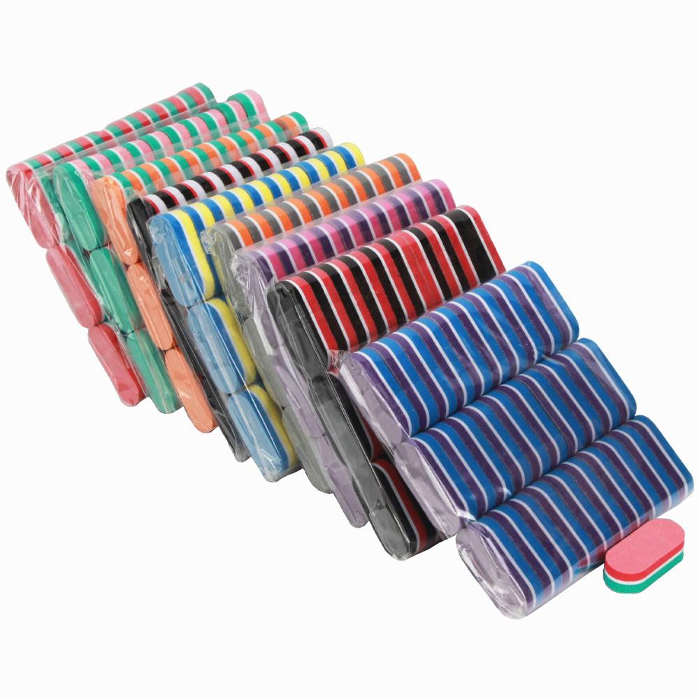 40 Stücke Mini Nagel Puffer Bunte DIY Schwamm Professionelle Maniküre Pflege Nail art Puffer Dateien Werkzeuge