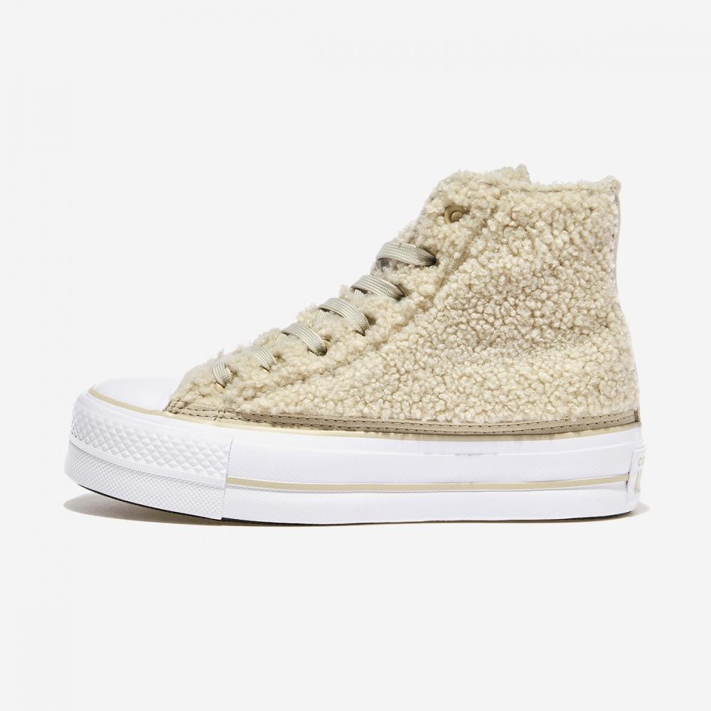 

Converse Chuck Taylor All Star Lift Platform Sherpa Beach Stone High A05509C BEACH STONE BEACH STONE