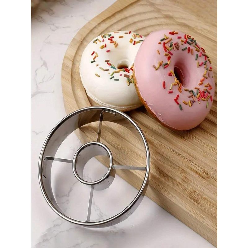 

Durable Stainless Steel Donut Mold - Perfect for Homemade Donuts, Cookies and Cake Donut Mold Diy Baking Tool, Kitchen Gadget one-size