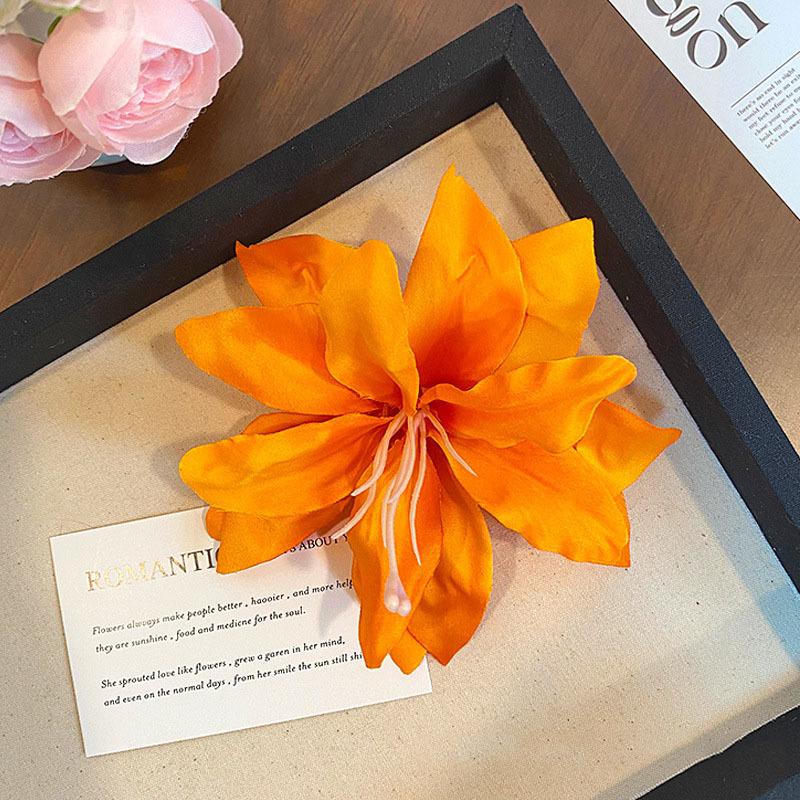 Böhmische Orchideenblüten Haarspange Romantische Braut Haarspangen Frauen Strand Hochzeit Urlaub Blume Pony Clip Haarnadel Haarschmuck