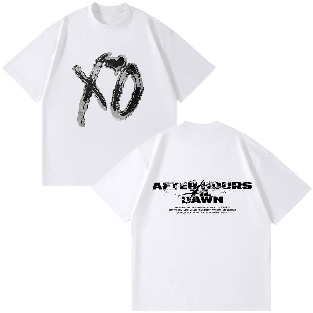 The Weeknd After Hours Til Dawn 2026 Tour PrintT Shirt Men Women Hip-hop T-shirt Summer Short-sleeved Gothic Punk T-shirts Tops
