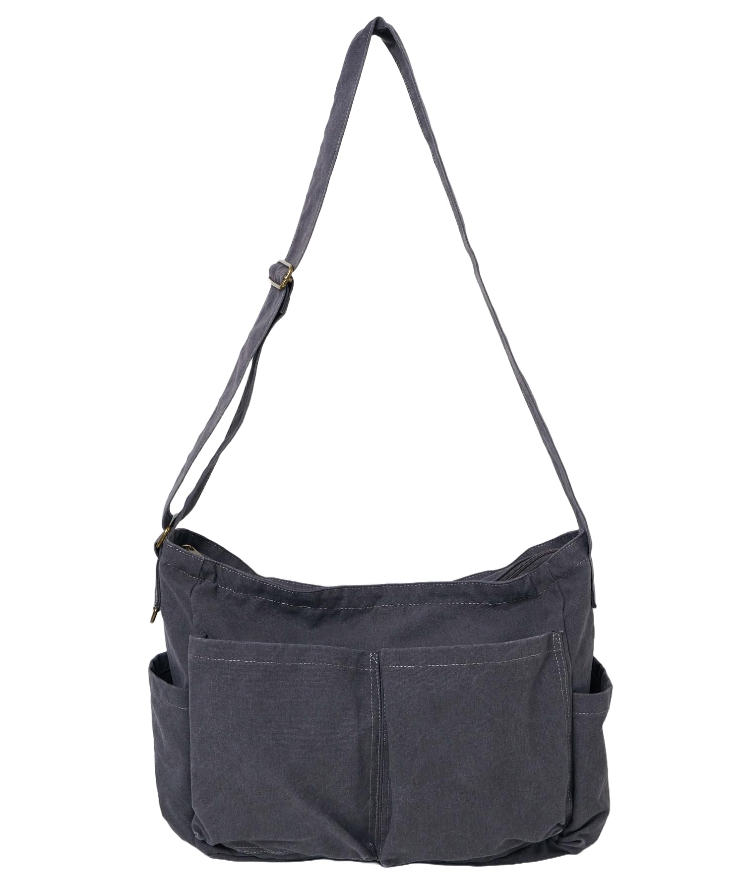 

Женская холщовая сумка через плечо WEGO с 3D-карманом, размер FD, серый