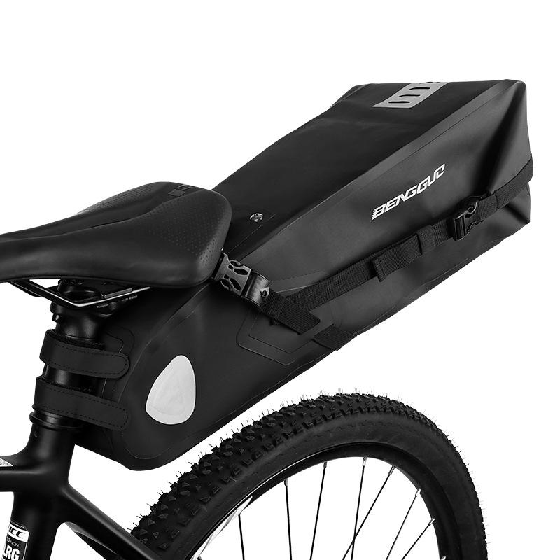 Bicycle Tail Bag Multifunctional Large Capacity Bicycle Cycling Waterproof Saddle Rear Bag Fruit Jumping Assembly Wholesale