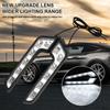 Daytime Running 12V 6 LED Lights L Shaped Driving Lamp Daytime Running Fog Light Waterproof Car LED Lamp Replacement