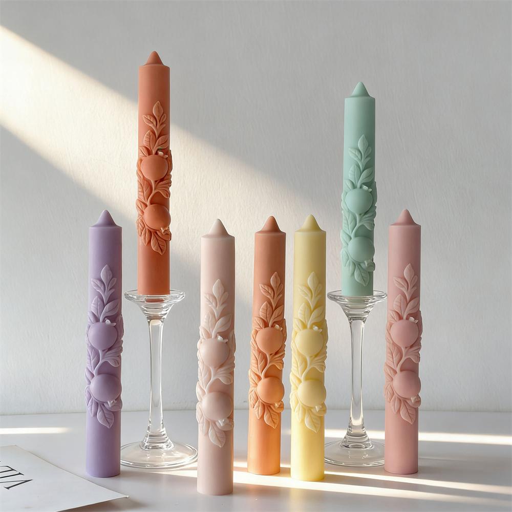 Handmade Candle Mold Heat-Resistant Silicone Candle Mold Long Rod Candle Mold Non-Toxic