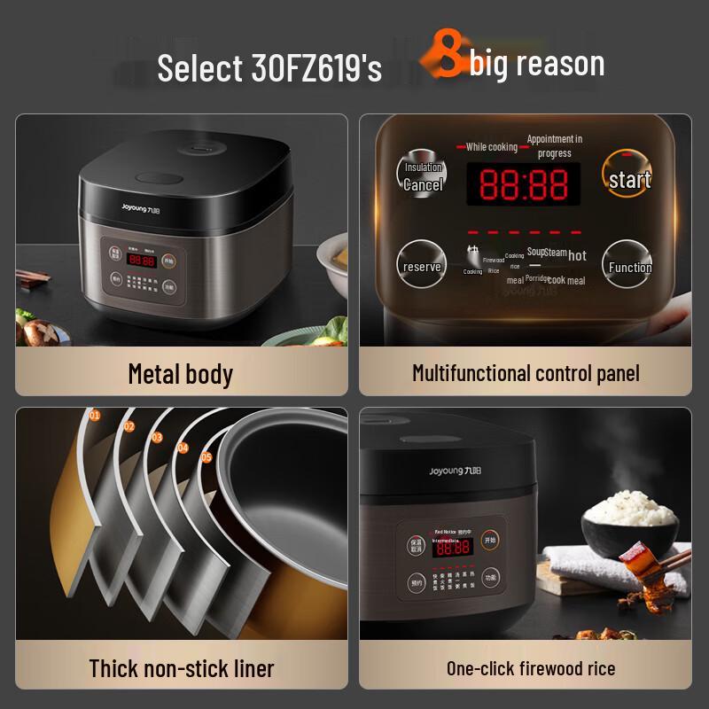 Joyoung 3L Smart Rice Cooker CN plug (adapter included)