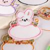 8 Pcs Cartoon Animal Blank Name Embroidered Patches Repair Patches Iron On Patches Bear Sewing Patches for Clothes Shoes