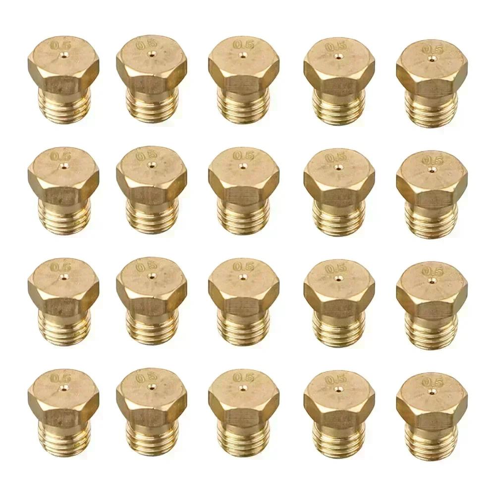Kit de 20 Gicleurs pour Brûleur Propane Ou Orifice pour Brûleur GPL Pièces de Rechange Cheminées à Air Refroidi Poêles Accessoire