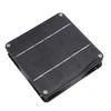 Solar Panel Powered Fan Kit 20W Monocrystalline Solar Panel Exhaust Fan Kit for Outdoor Travel Greenhouse Black