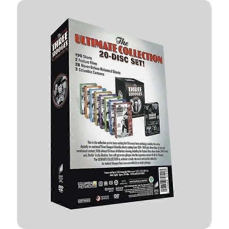 La Colección Definitiva de Los Tres Chiflados (DVD )20 Discos versión inglesa Caja Set Nuevo