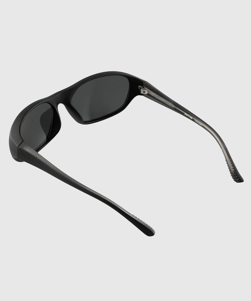 Tuditeo Cor Large Size Uv400 Sunglasses Nylon Tint Lens C2 Matte Black