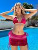European And American New Gradual Change Mesh Three-Piece Beach Skirt Sexy Bikini Bikini