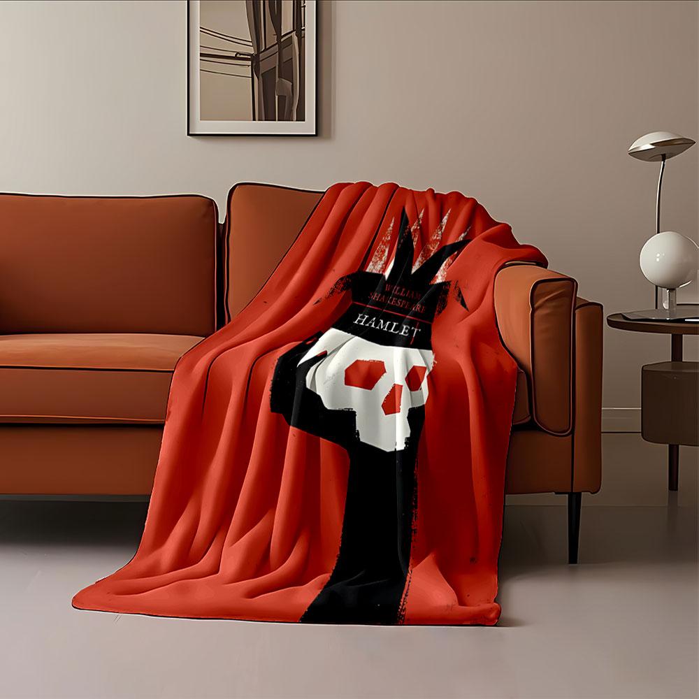 Hamlet Skull Art Blanket for all seasons blanket lunch break throw gift