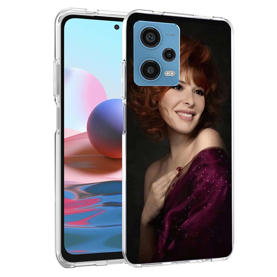 Mylene Farmer Phone Case For Redmi Note 13 12 14 15 Pro Plus 13R 11 11T 11E 11S 10 Pro 10S 9 9S Cover Cell Clear TPU Capa Cases