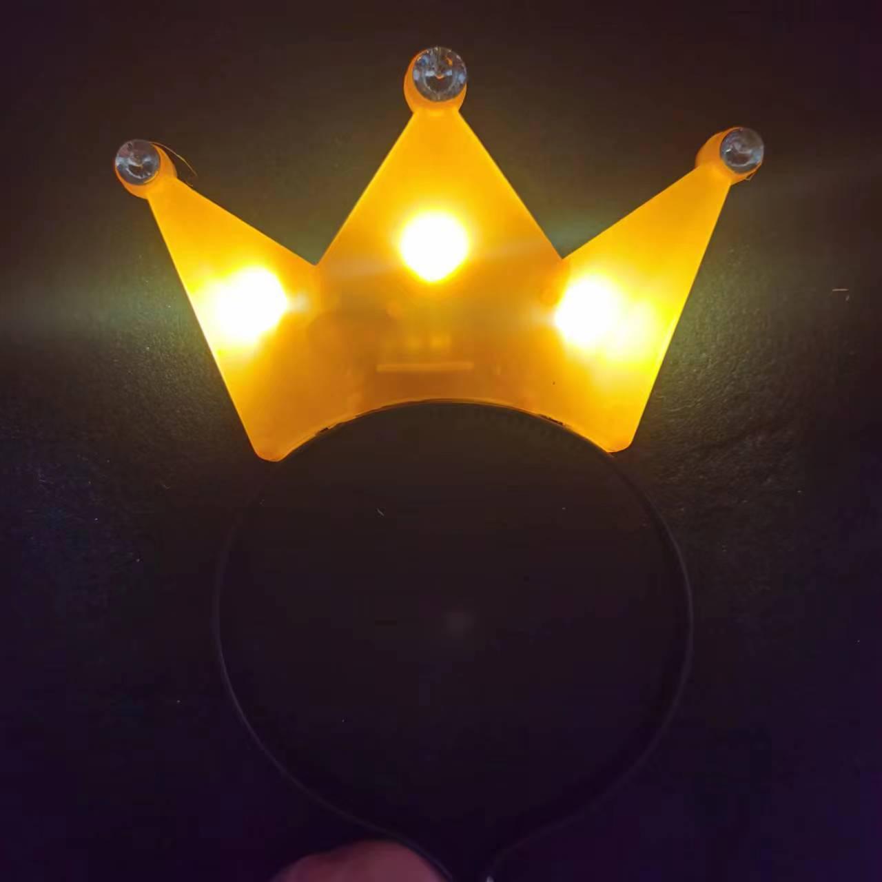 Светящийся мигающий ободок-корона с кастомизацией логотипа