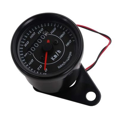 Universal Motorrad Tachometer Doppel Farbe LED Licht Kilometerzähler Geschwindigkeit Meter Gauge Meile Für Cafe Racer Motorrad