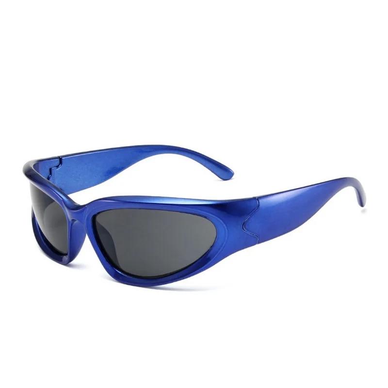 

Y2k Steampunk Sunglasses Women Cat Eye Mirror Lens Punk Goggles Colorful Glasses for Men and Women Trendy Accessories