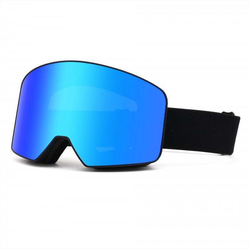 Double-Layer Anti-Fog Ski Goggles With Polarized Lens Adults TPU Frame -Compatible Windproof UV Protection