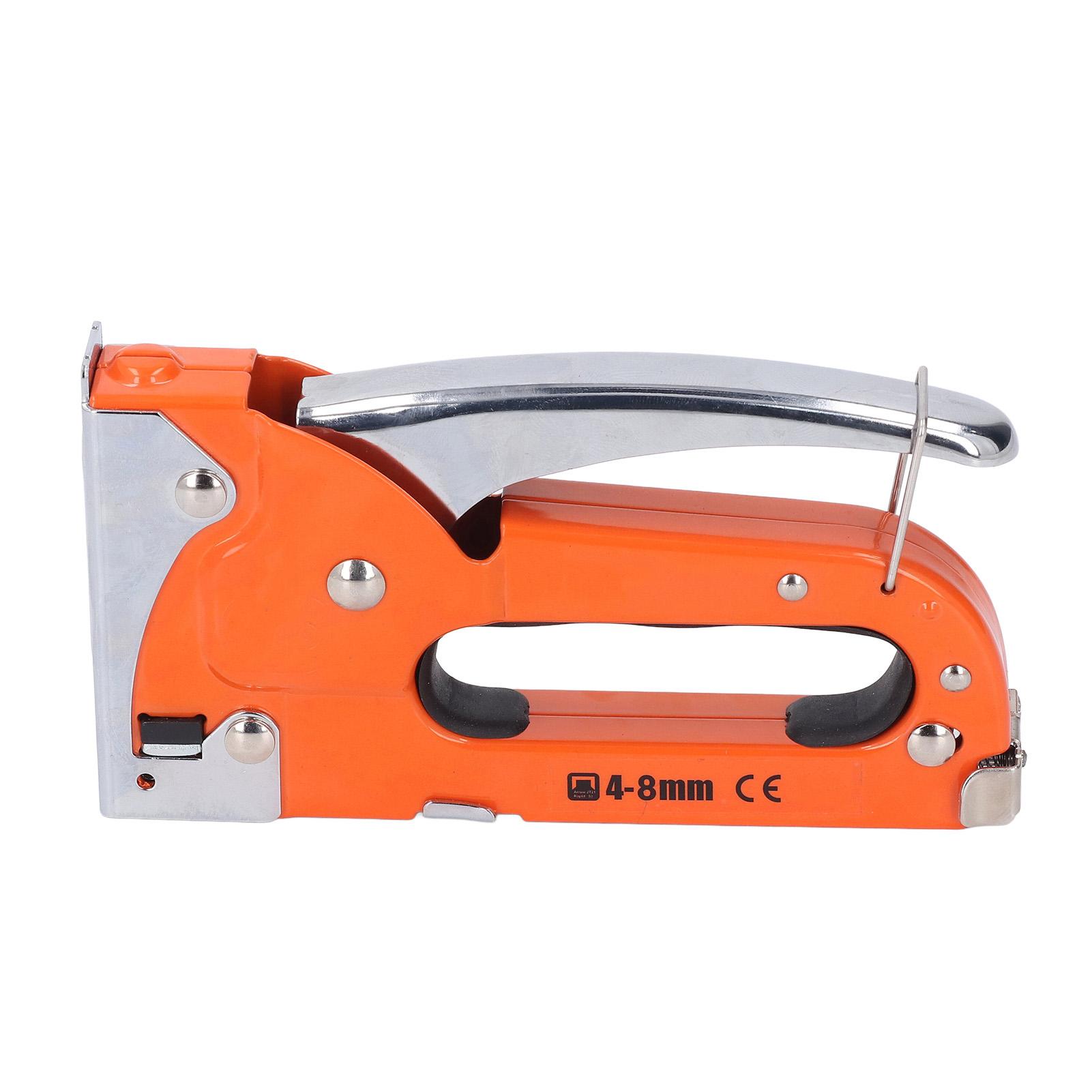 

3 в 1 Степлер из легированной стали Сверхмощный ручной степлер и 200 скоб U-образной формы для деревообработки, ремонта