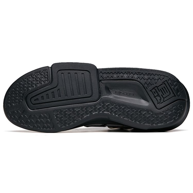 Anta Badass 3.0 Non-Slip Shock Absorbing Low-Top Sneakers Men Sneakers Black Gray Red 112218084-4