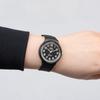 [Citizen Q&Q] Watch Solar Watch Battery-Free Lightweight Easy-to-Read Dial Men's/Women's Black 100m Waterproof E04A-001VK Black/Black