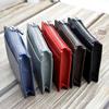 Men's Women Genuine Leather Bifold Wallet Multi Card Slots Accordion Zipper Coin Pocket Anti-theft Short Purse