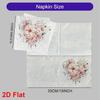 20pcs Disposable Napkins with Flower Bed Pattern Print for Wedding,Parties,and Daily Use for Thanksgiving Fall Christmas Table Decoration
