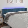 VidaXL LED Headboard Bedroom Furniture Double Bed Accessory Head of Bed Frame Interior Dark Blue 3123154