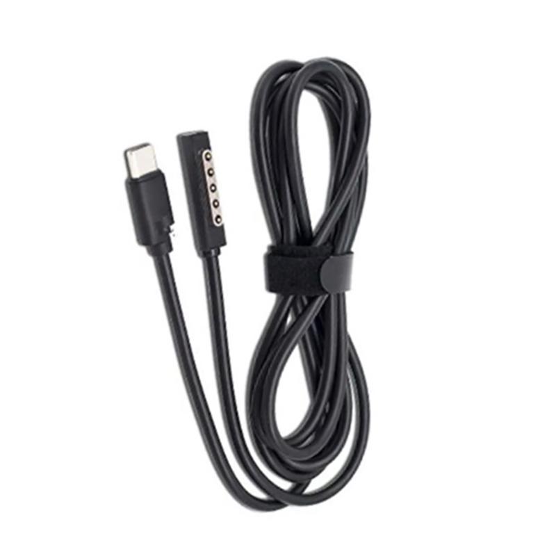 1,5m USB Type-C napájecí adaptér Pd nabíječka 3A rychlonabíjecí kabel 65W Type-C pro tablet Microsoft Surface Pro 1 2