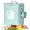 Dog Food Storage Container 6L Dog Food Storage Bin Airtight with Spoon Treat Dispenser Anti-Moisture for Home Kitchen Pantry