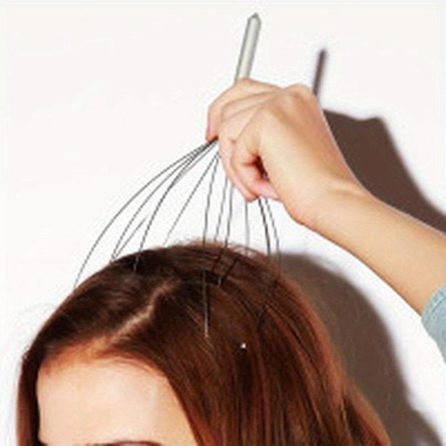 1 Pcs New Octopus Head Massager Scalp Relaxation Relief Muscle Tension Tiredness Metal Head Massager Instrument(Random Color)